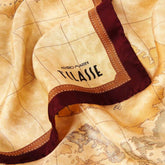 Alviero Martini - Foulard in seta Geo Classic 70x70, Burgundy